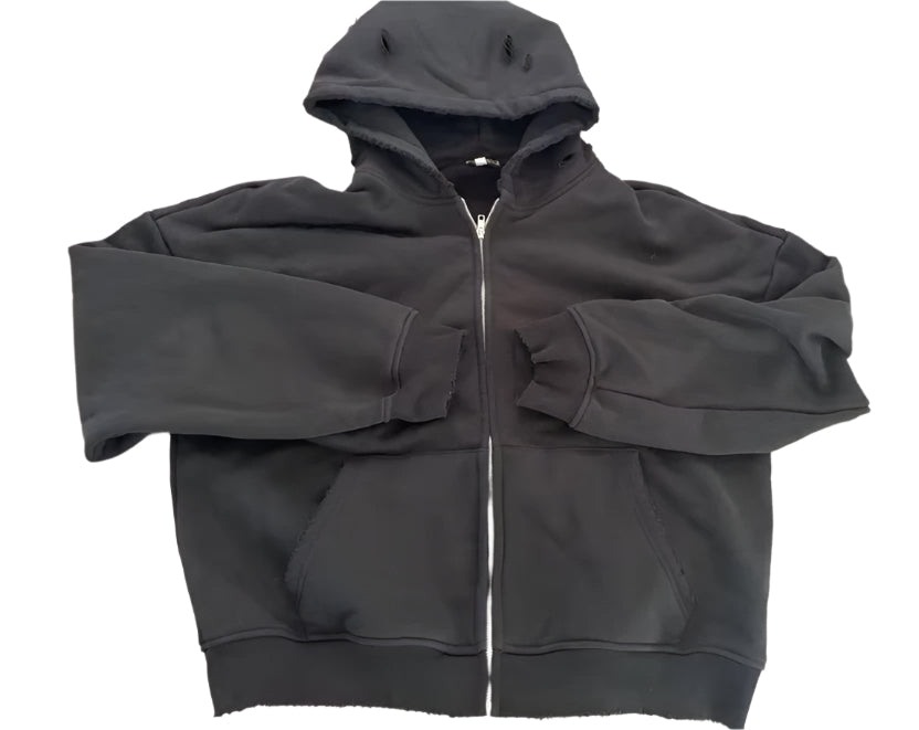 Distressed Zip-up