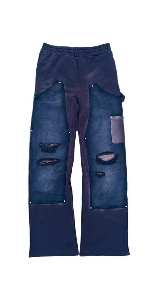Distressed Double Front Sweats
